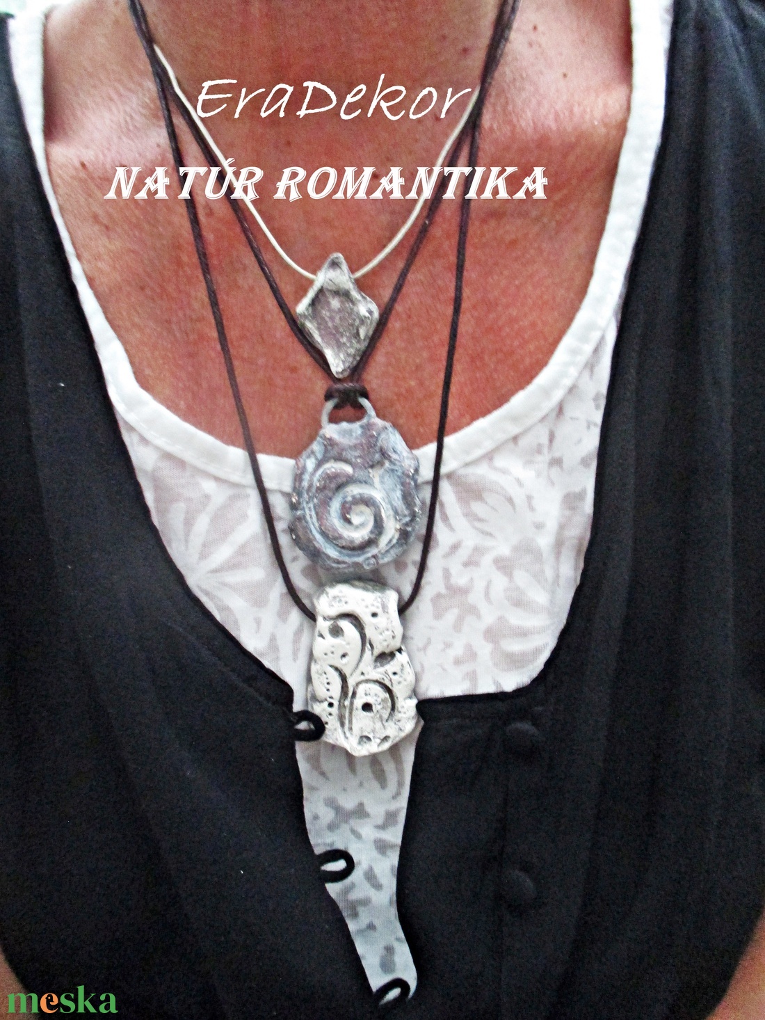 Natúr romantika, 3db nyaklánc - ékszer - nyaklánc - medálos nyaklánc - Meska.hu Natúr romantika, 3db nyaklánc - ékszer - nyaklánc - medálos nyaklánc - Meska.hu