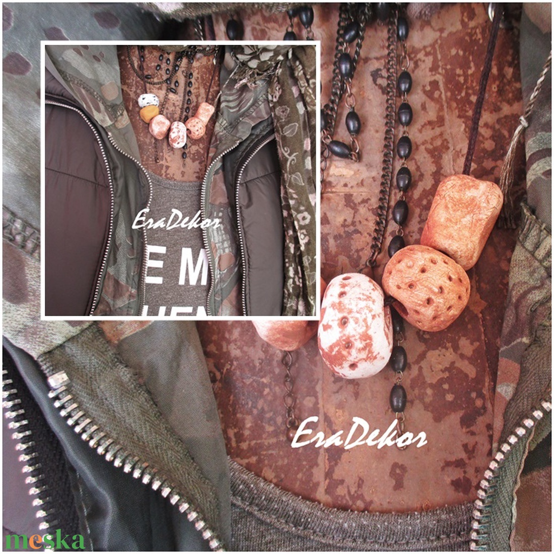 Sárgák és szürkék - ékszer - nyaklánc - hosszú nyaklánc - Meska.hu Sárgák és szürkék - ékszer - nyaklánc - hosszú nyaklánc - Meska.hu