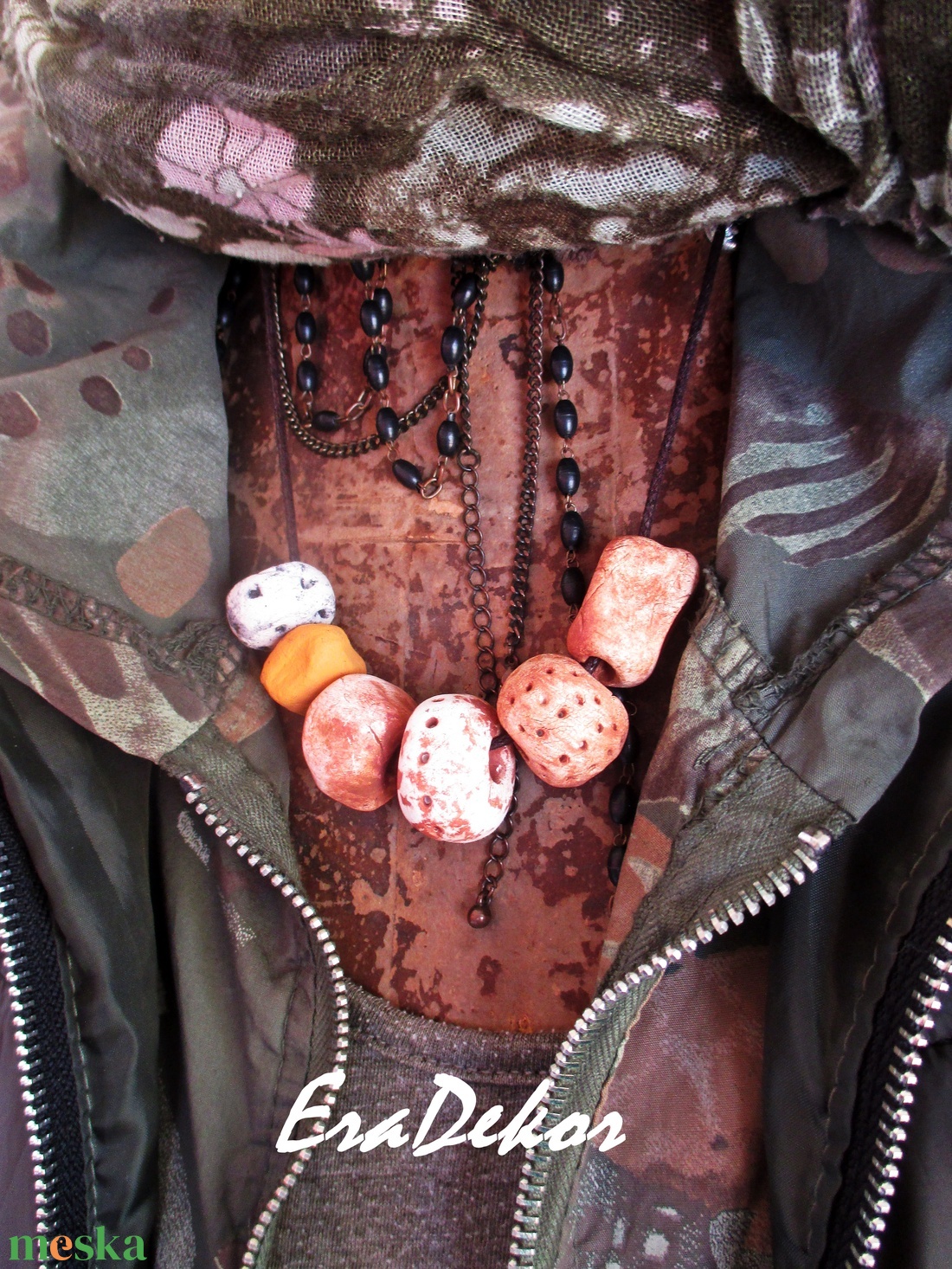 Sárgák és szürkék - ékszer - nyaklánc - hosszú nyaklánc - Meska.hu Sárgák és szürkék - ékszer - nyaklánc - hosszú nyaklánc - Meska.hu