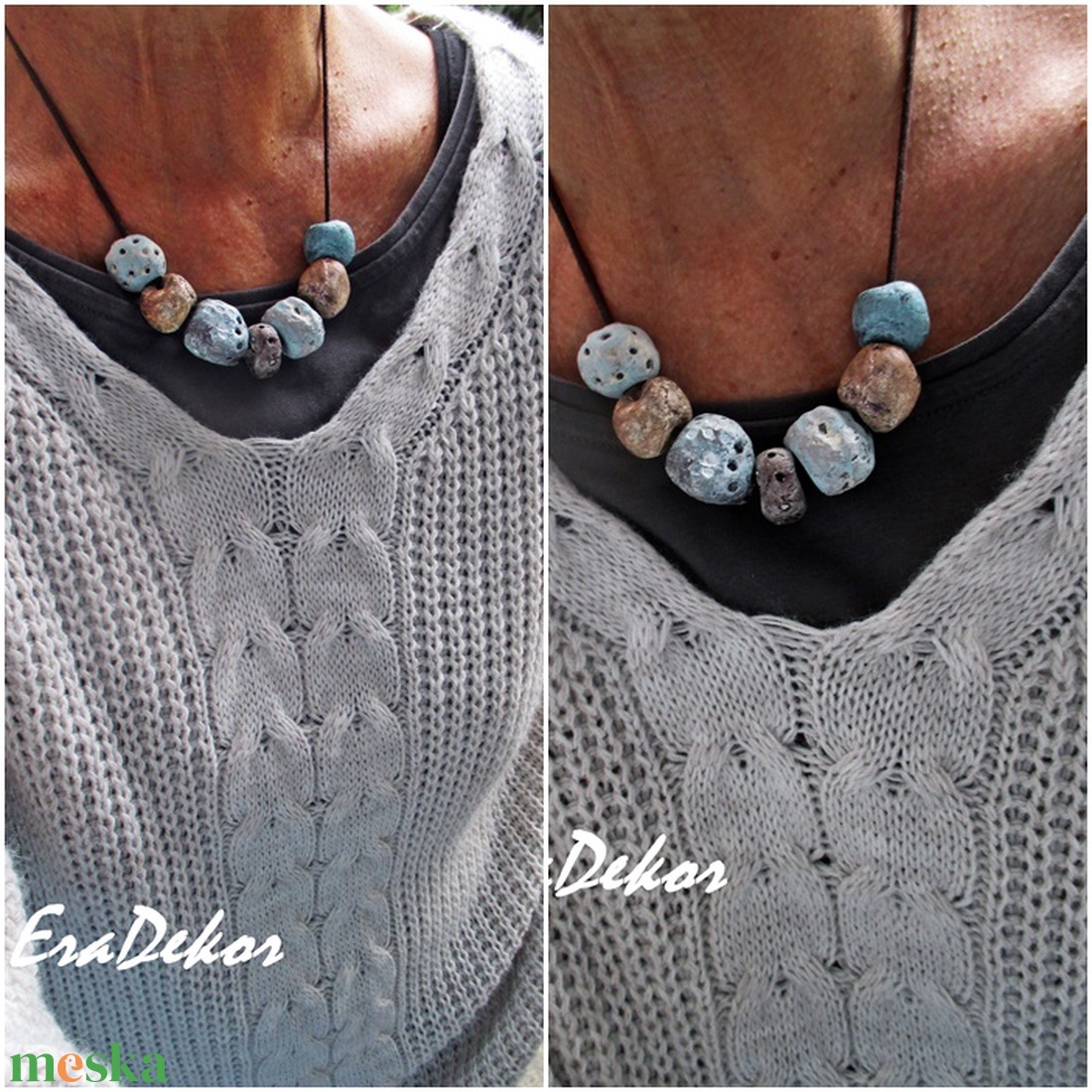 Bohém romantika nyaklánc kékes bronz - ékszer - nyaklánc - hosszú nyaklánc - Meska.hu  Bohém romantika nyaklánc kékes bronz - ékszer - nyaklánc - hosszú nyaklánc - Meska.hu