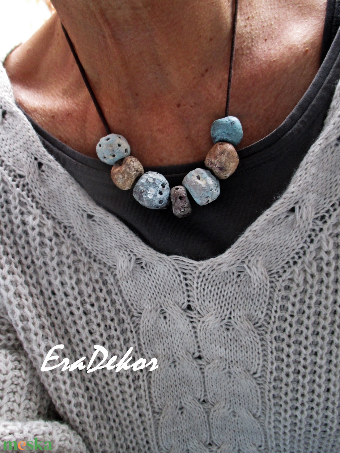 Bohém romantika nyaklánc kékes bronz - ékszer - nyaklánc - hosszú nyaklánc - Meska.hu  Bohém romantika nyaklánc kékes bronz - ékszer - nyaklánc - hosszú nyaklánc - Meska.hu