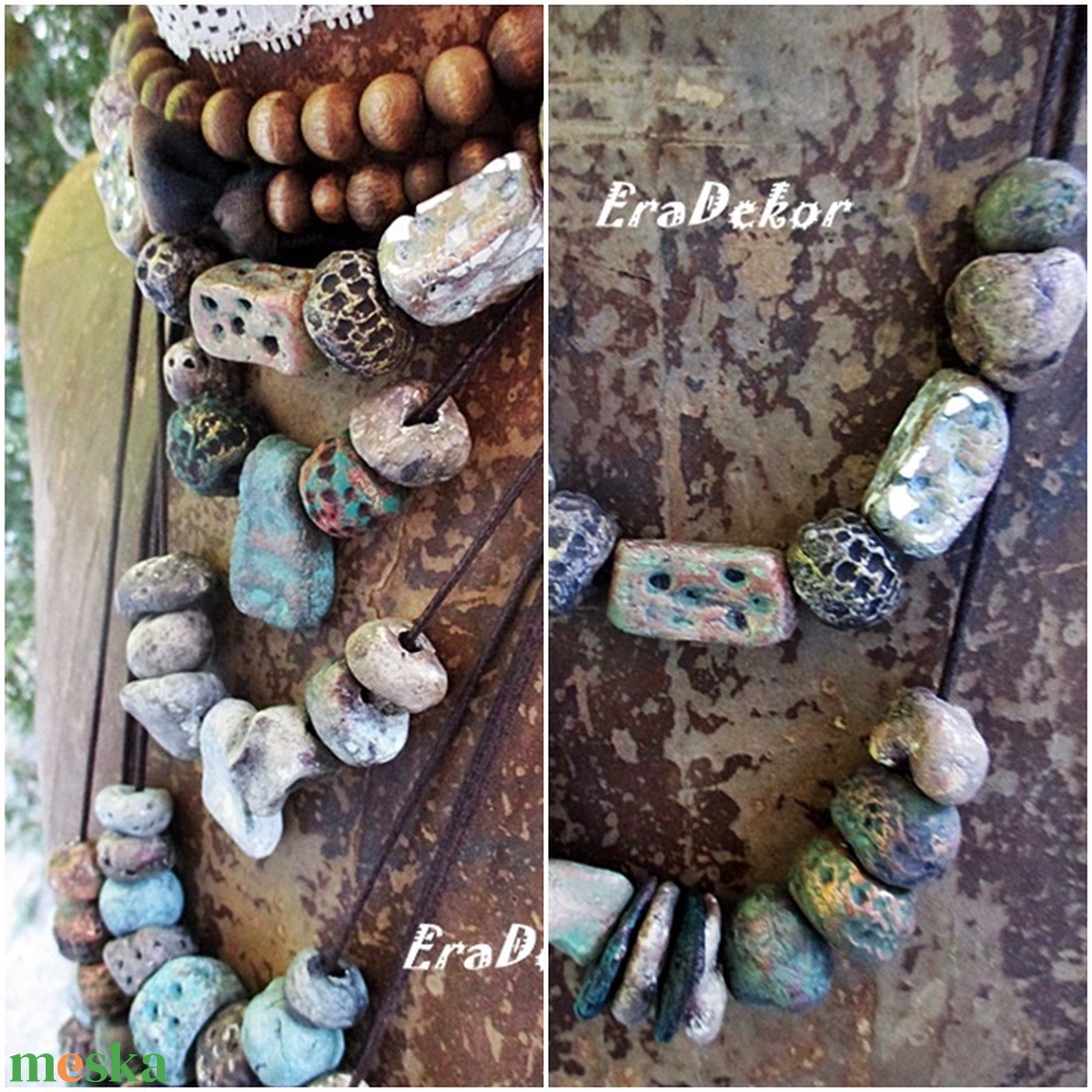 Bohém és rusztikus - ékszer - nyaklánc - hosszú nyaklánc - Meska.hu