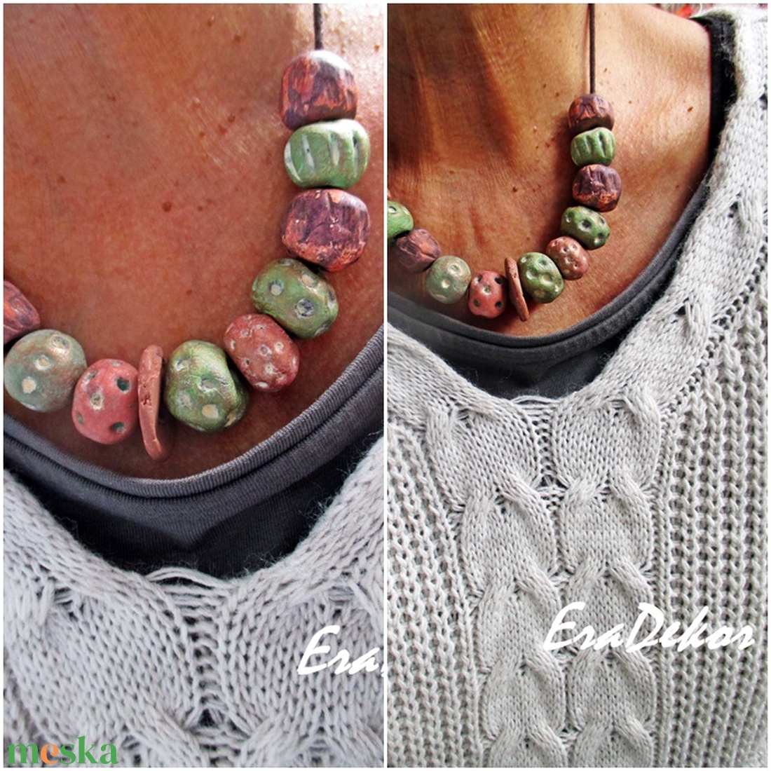 Pöttyös az igazi - ékszer - nyaklánc - hosszú nyaklánc - Meska.hu