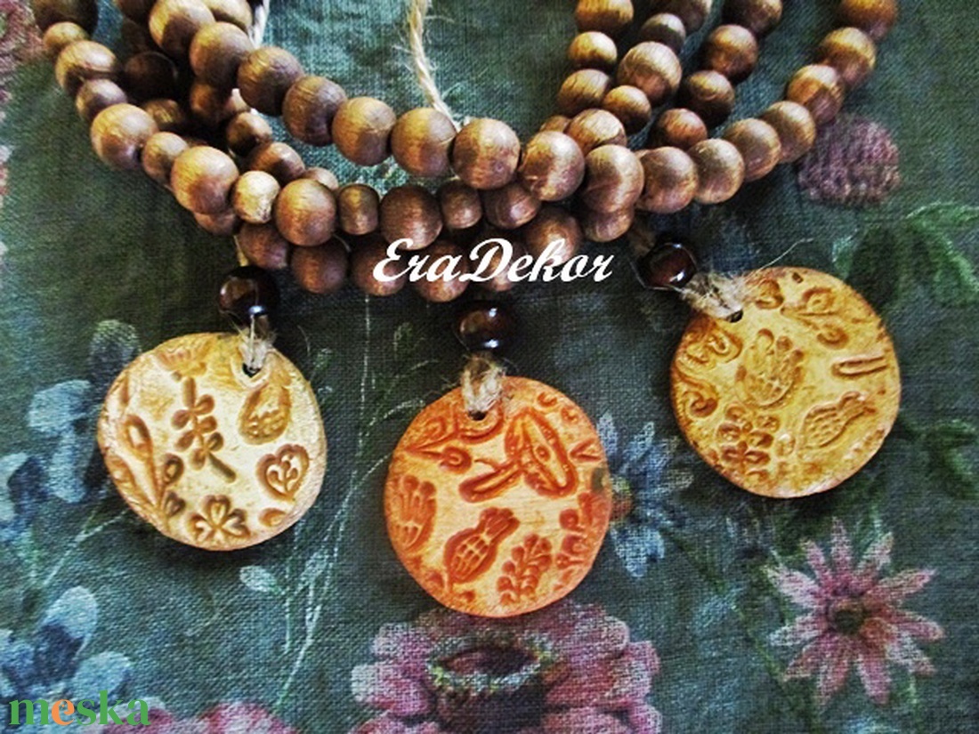 2 oldalas Virág nyakláncok 3db - ékszer - nyaklánc - medálos nyaklánc - Meska.hu