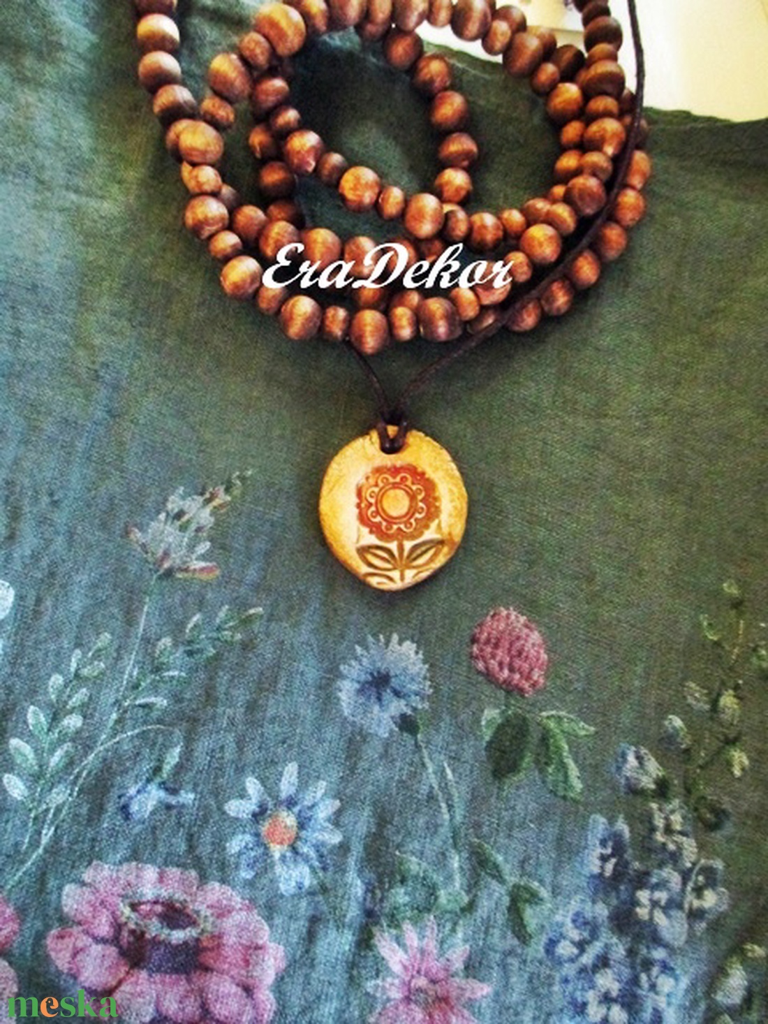 2 oldalas Virág nyakláncok 3db - ékszer - nyaklánc - medálos nyaklánc - Meska.hu