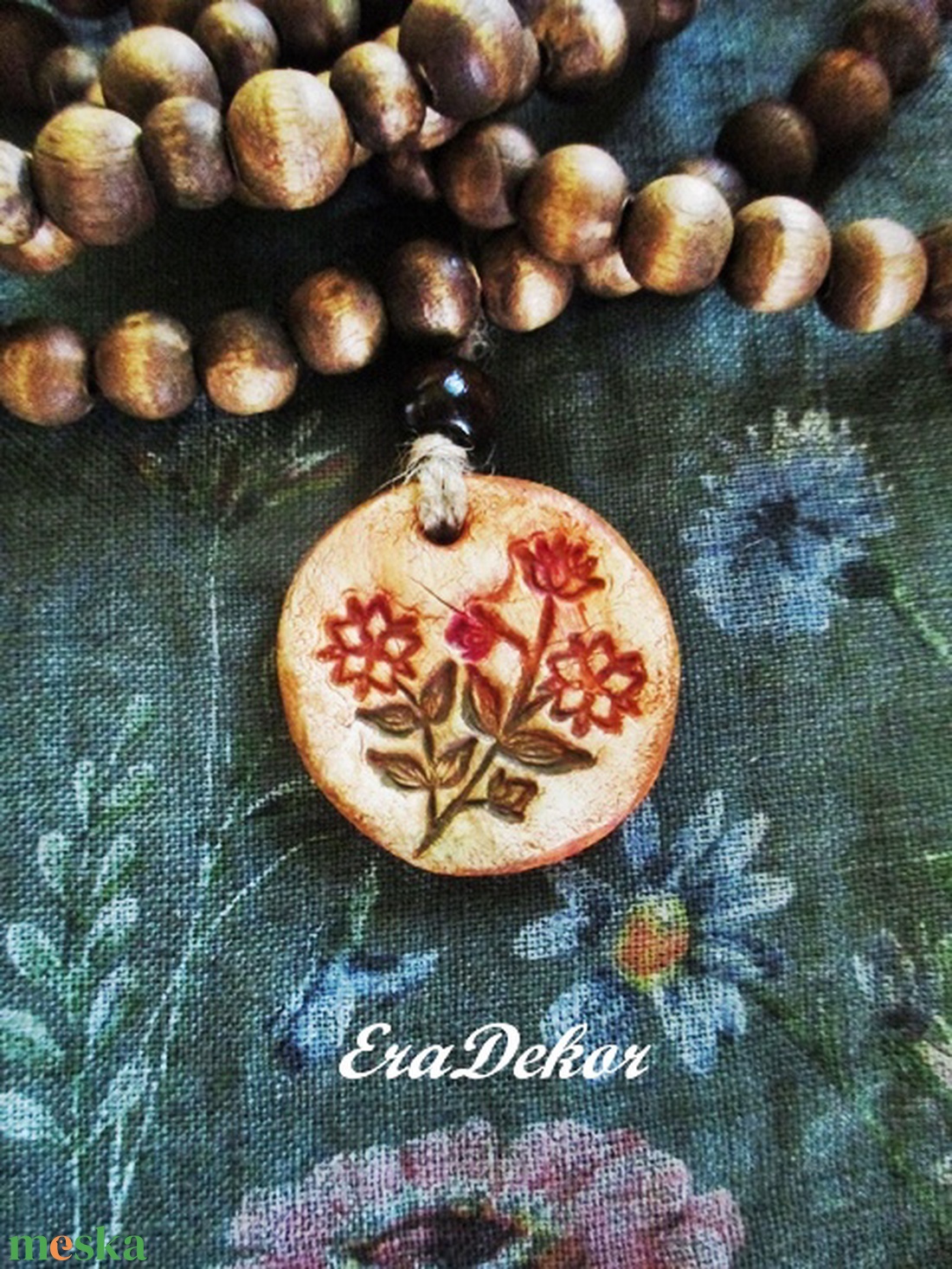 2 oldalas Virág nyaklánc - ékszer - nyaklánc - medálos nyaklánc - Meska.hu