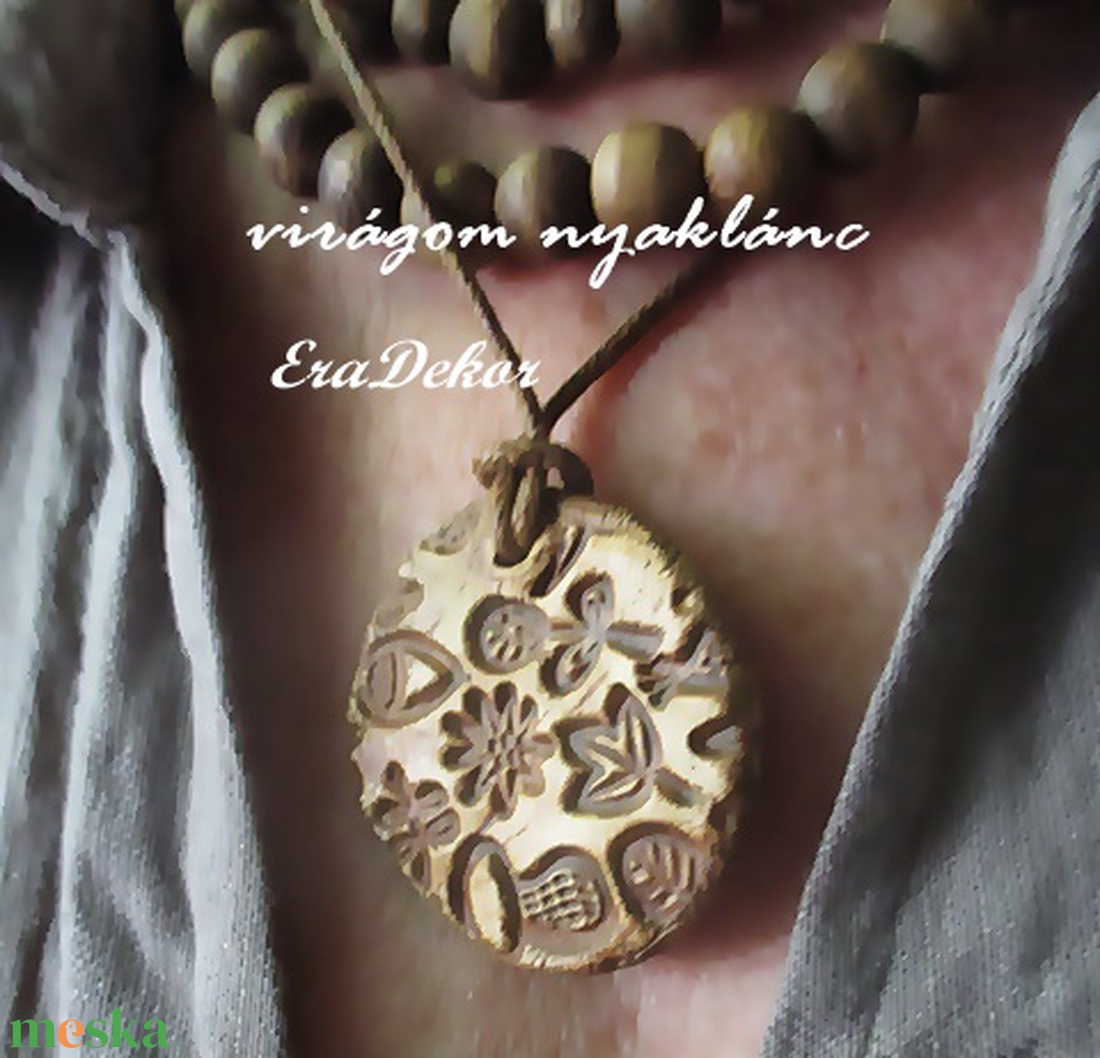 Napvirág nyaklánc  - ékszer - nyaklánc - medálos nyaklánc - Meska.hu