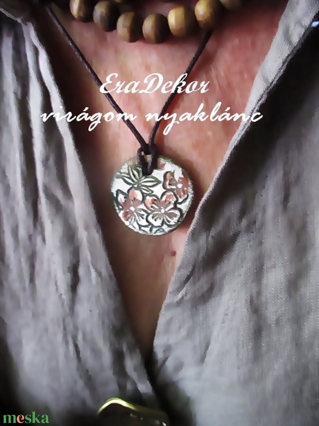 2db virágom nyaklánc  - ékszer - nyaklánc - medálos nyaklánc - Meska.hu