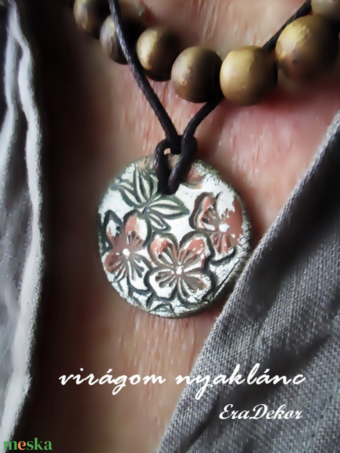 2db virágom nyaklánc  - ékszer - nyaklánc - medálos nyaklánc - Meska.hu