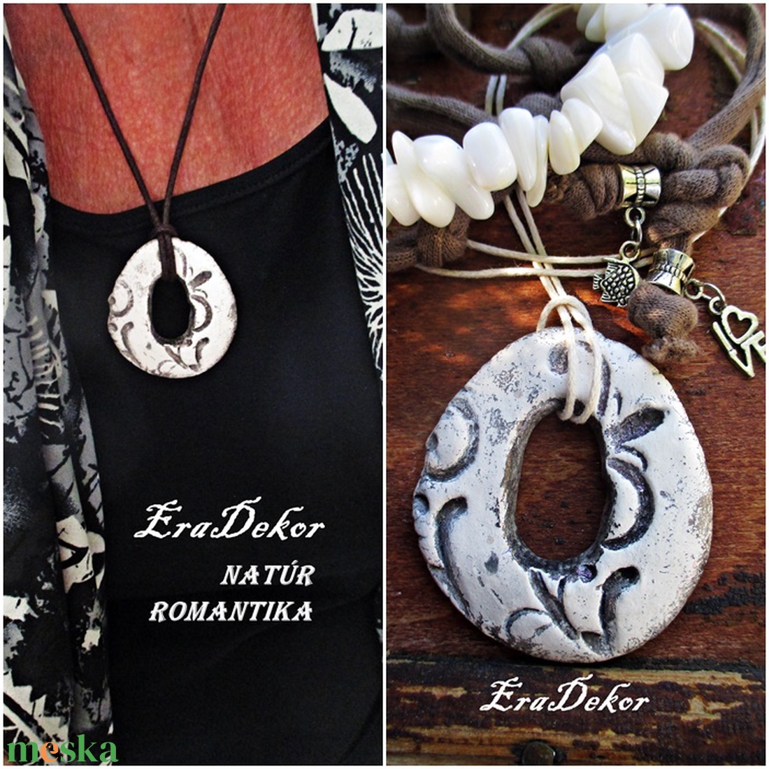 Kreatív fantázia nyaklánc   - ékszer - nyaklánc - medálos nyaklánc - Meska.hu