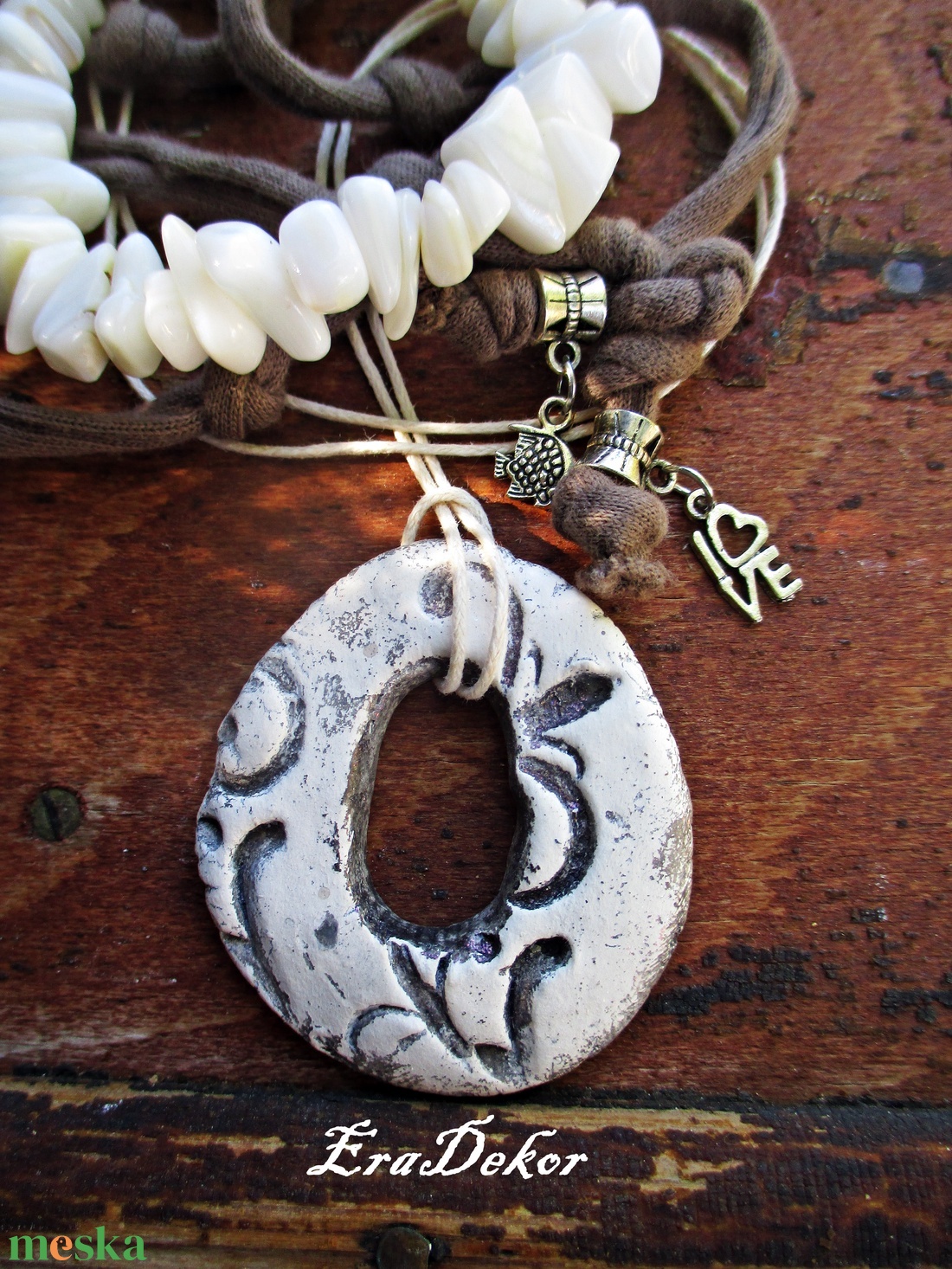 Kreatív fantázia nyaklánc   - ékszer - nyaklánc - medálos nyaklánc - Meska.hu