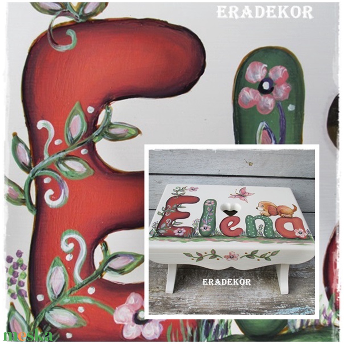  Kutyás  sámli a nevemmel - játék & sport - babalátogató ajándékcsomag - Meska.hu