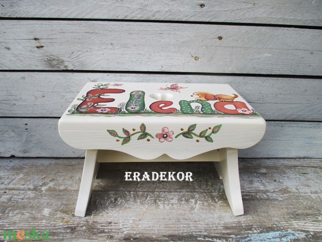  Kutyás  sámli a nevemmel - játék & sport - babalátogató ajándékcsomag - Meska.hu