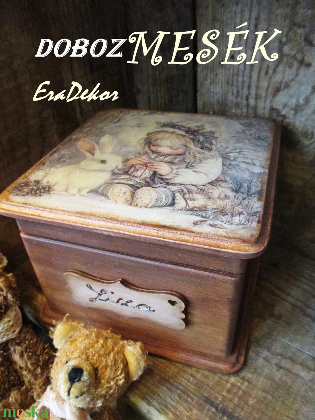 Dobozmesék a neveddel - játék & sport - baba & babaház - babaház - Meska.hu