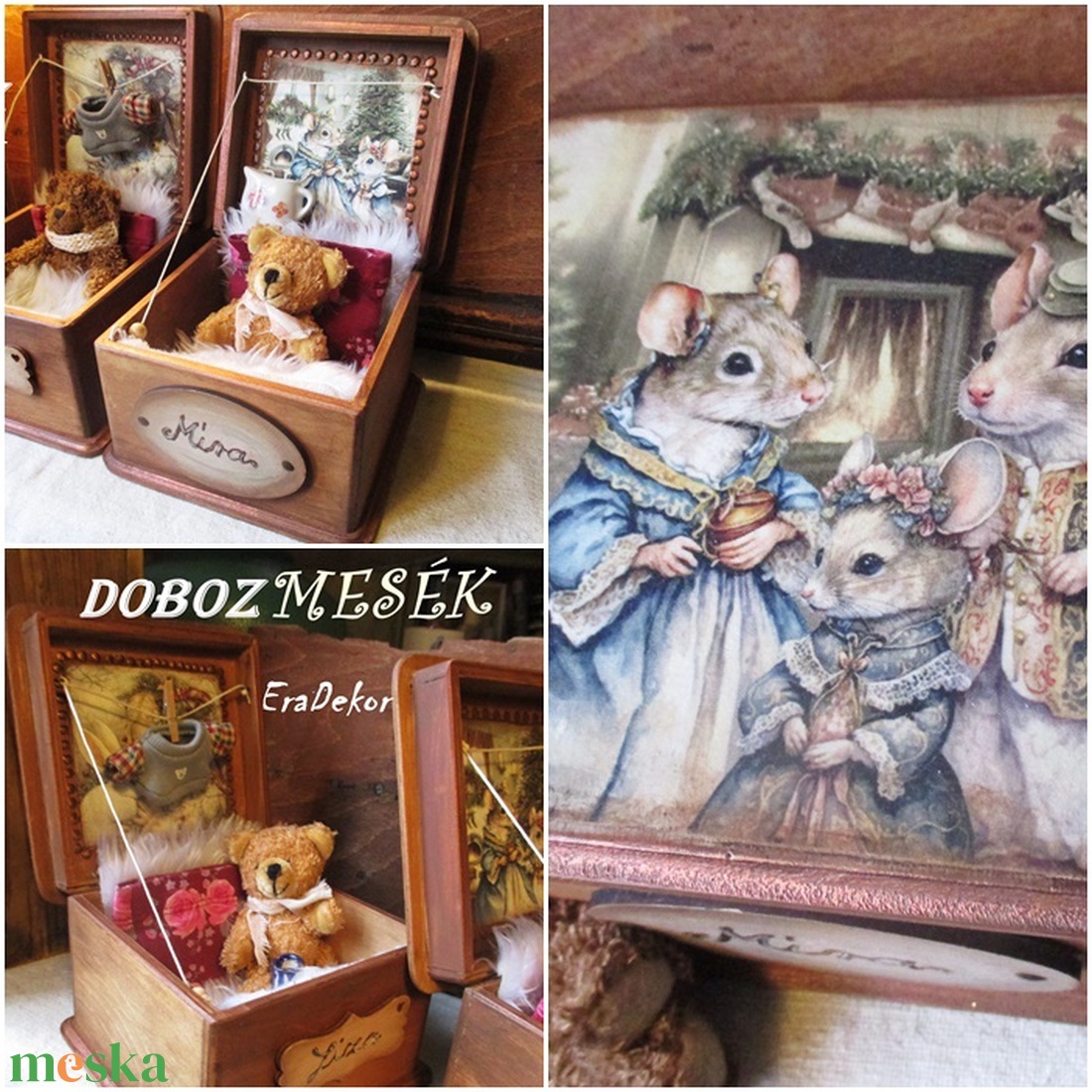 Az egérkisasszony dobozmeséje - játék & sport - baba & babaház - babaház - Meska.hu