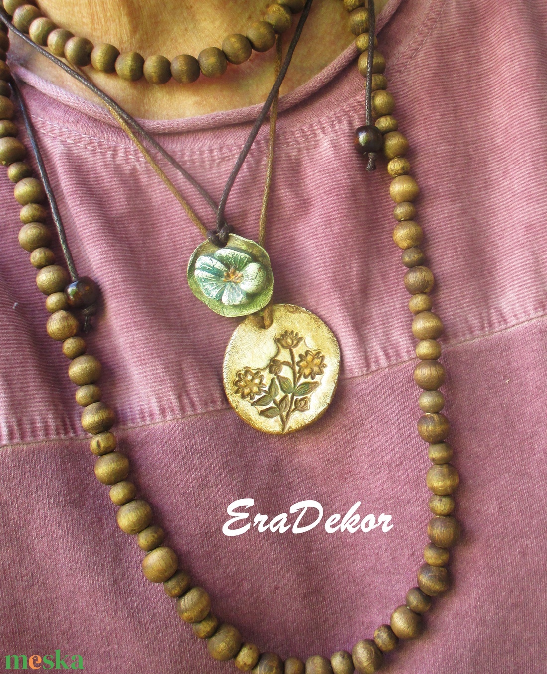 Virágnyaklánc - ékszer - nyaklánc - medálos nyaklánc - Meska.hu