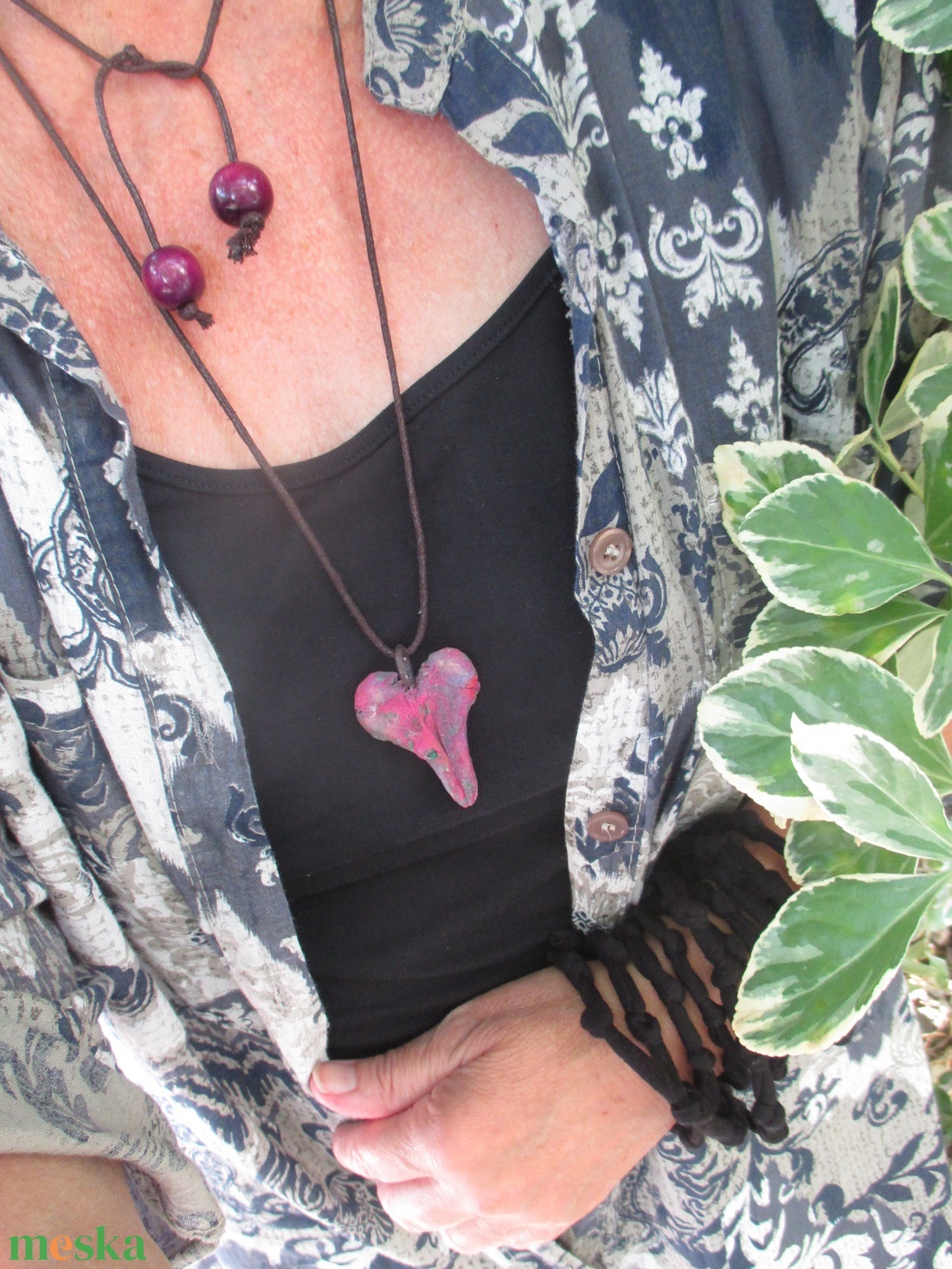 Szív küldi, szívnek, szívesen - ékszer - nyaklánc - medálos nyaklánc - Meska.hu