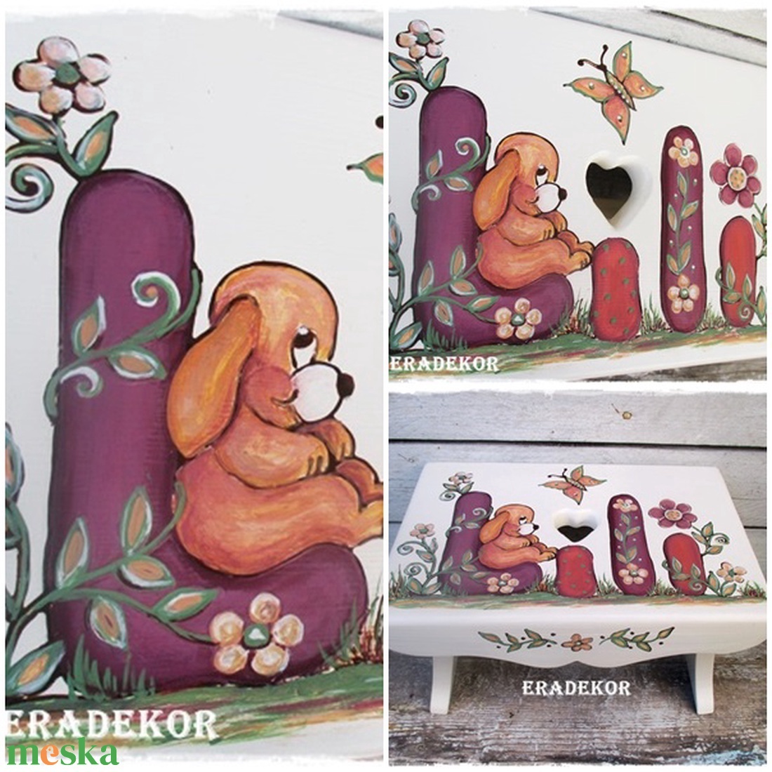 Kutyusos mese ajándék kislánynak keresztelőre - otthon & életmód - bútor - szék & fotel - Meska.hu