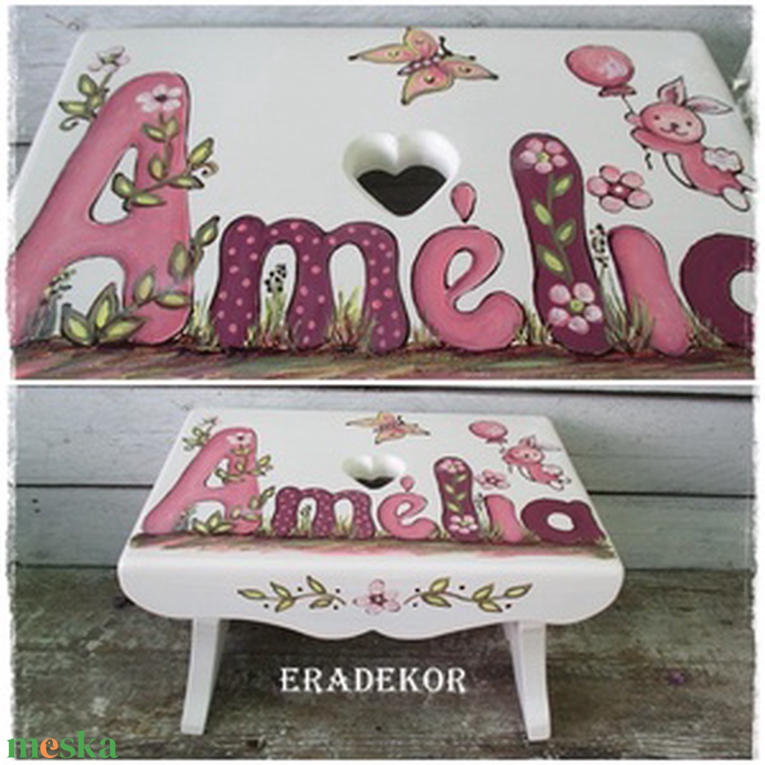 Festett sámli, ajándék kislánynak keresztelőre - baba - mama - keresztelő kellékek - keresztelőajándékok - Meska.hu