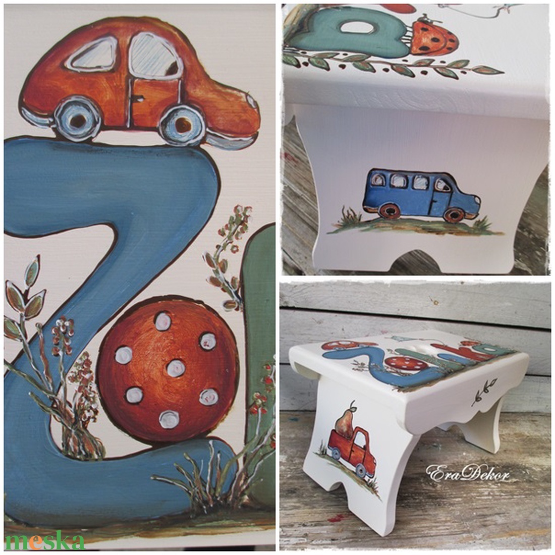 Festett, labdás, autós sámli kisfiúknak - játék & sport - hinta & kerti játék - Meska.hu