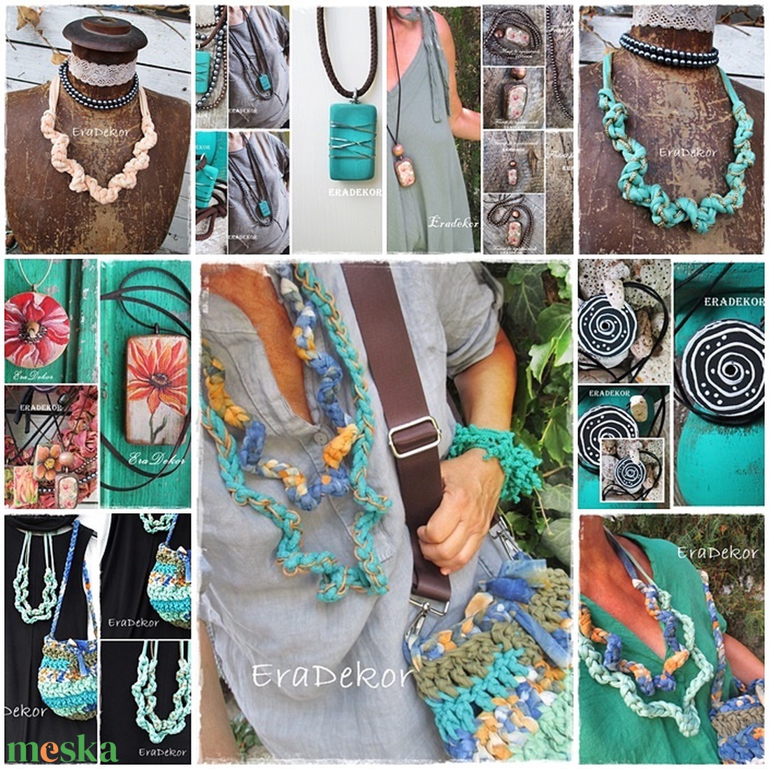 Dekoratív  nyakláncok  1db - ékszer - nyaklánc - medálos nyaklánc - Meska.hu