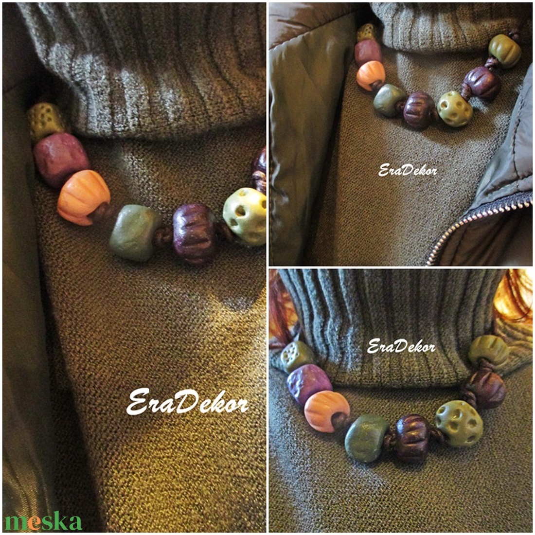 Rusztikus bohém,  fantázia nyaklánc - ékszer - nyaklánc - medálos nyaklánc - Meska.hu