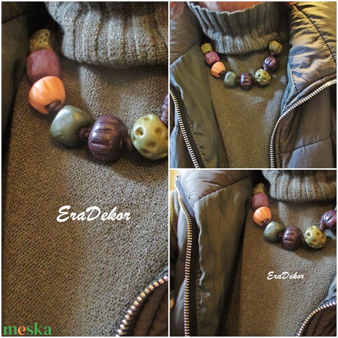 Rusztikus bohém,  fantázia nyaklánc - ékszer - nyaklánc - medálos nyaklánc - Meska.hu