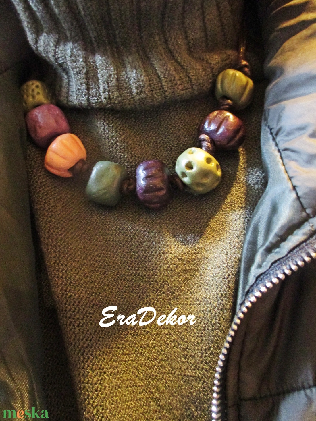 Rusztikus bohém,  fantázia nyaklánc - ékszer - nyaklánc - medálos nyaklánc - Meska.hu