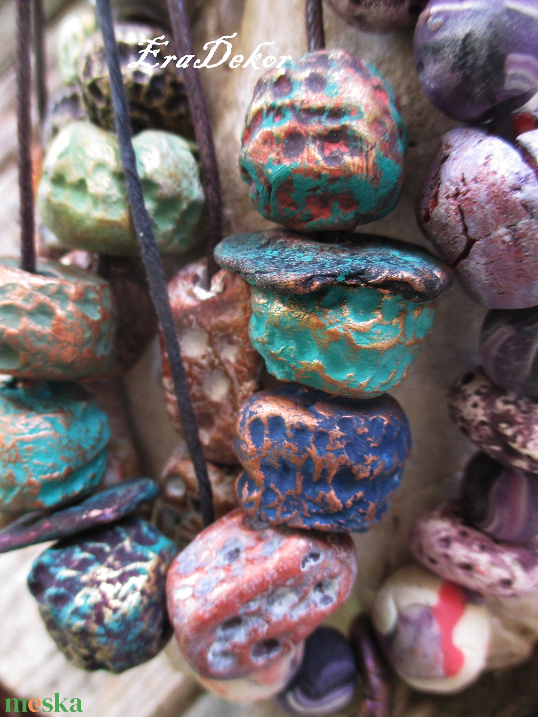 Csináld magad, rusztikus nyakláncok - ékszer - nyaklánc - medálos nyaklánc - Meska.hu