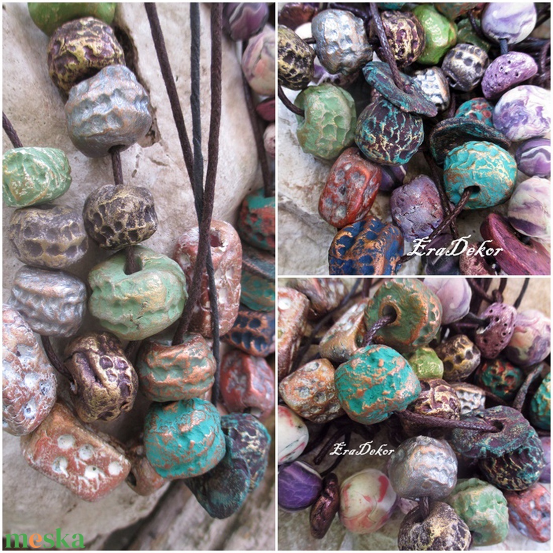 Csináld magad, rusztikus nyakláncok - ékszer - nyaklánc - medálos nyaklánc - Meska.hu