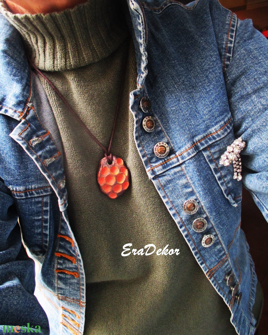 Lazac szerelem nyaklánc - ékszer - nyaklánc - medálos nyaklánc - Meska.hu