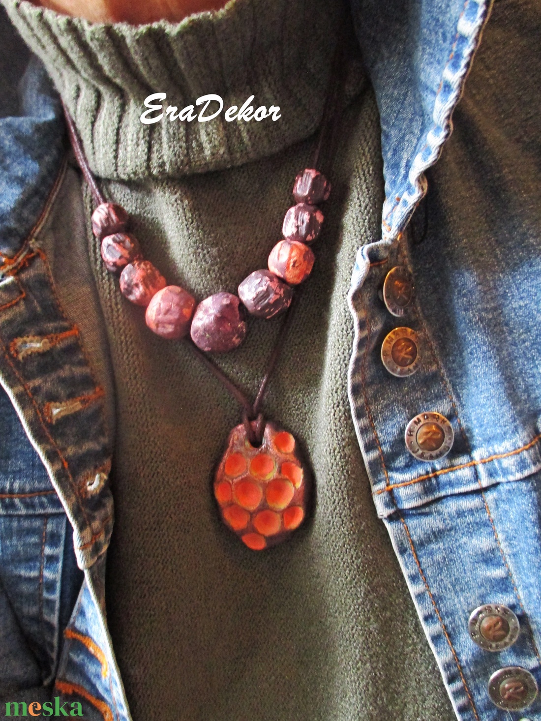 Lazac szerelem nyaklánc - ékszer - nyaklánc - medálos nyaklánc - Meska.hu