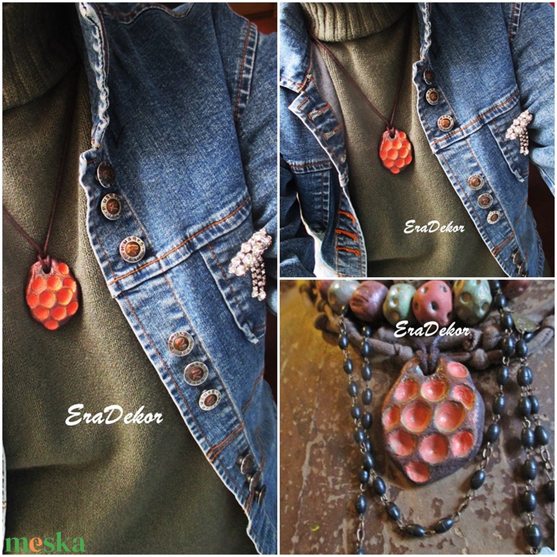 Lazac szerelem nyaklánc - ékszer - nyaklánc - medálos nyaklánc - Meska.hu