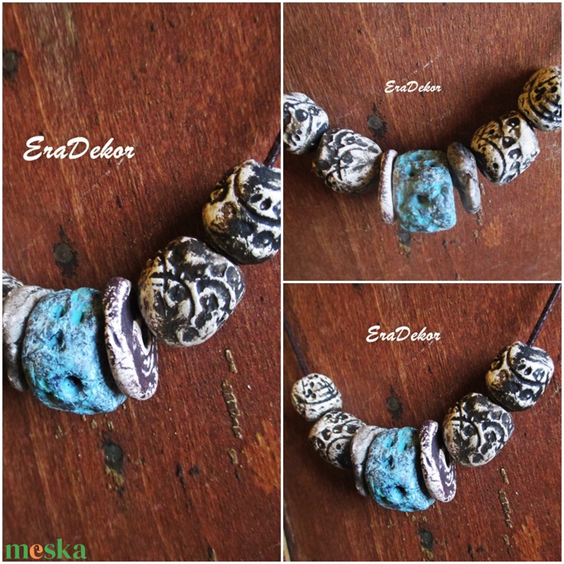 Rusztikusan bohém,  fantázia nyaklánc - ékszer - nyaklánc - medálos nyaklánc - Meska.hu