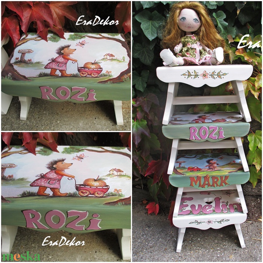 Festett sámli, ajándék kislánynak keresztelőre - játék & sport - plüssállat & játékfigura - süni - Meska.hu