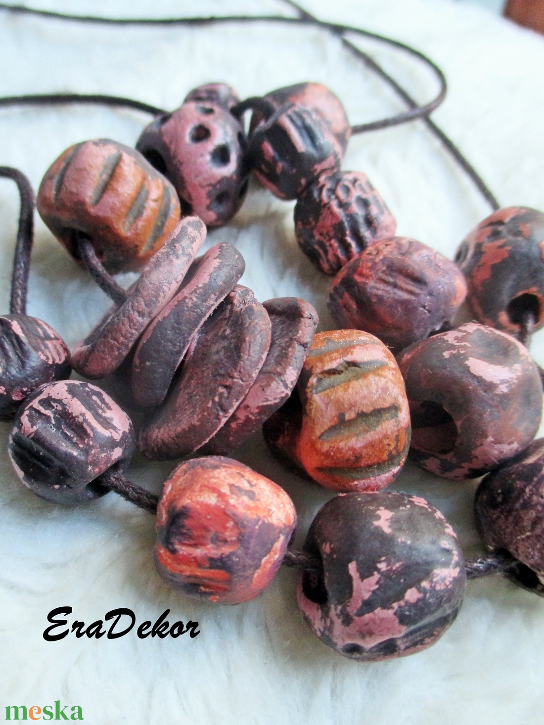 Rusztikus barna árnyalatok 1db - ékszer - nyaklánc - hosszú nyaklánc - Meska.hu