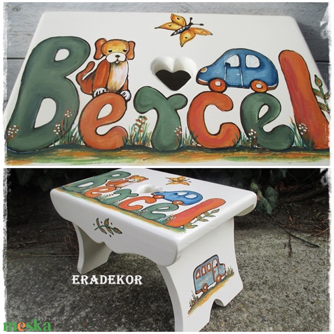 Kutyusos sámli a keresztelőmre - játék & sport - hinta & kerti játék - Meska.hu