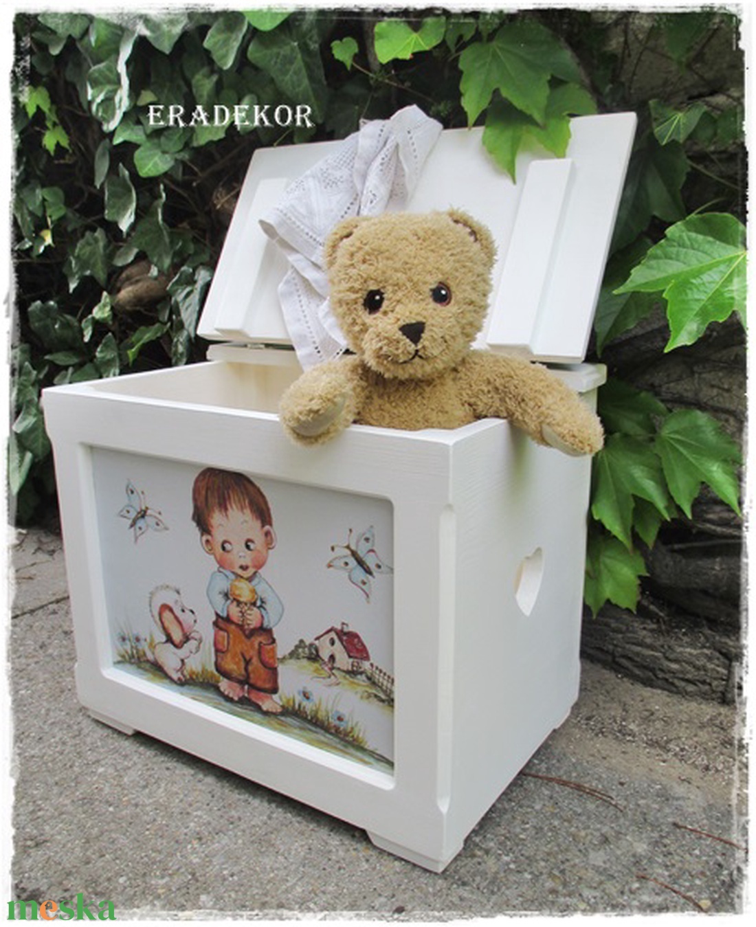 A fagyizó kisfiú és a kutyája - baba - mama - keresztelő kellékek - keresztelőajándékok - Meska.hu