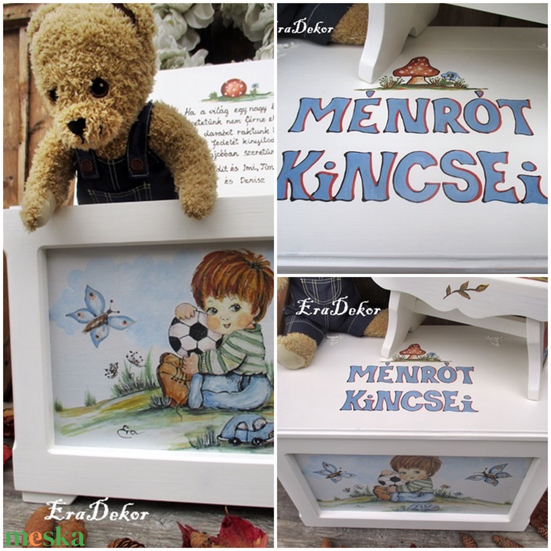 Játéktároló kincsesládák kislányok  kisfiúk keresztelőjére  - baba - mama - keresztelő kellékek - keresztelőajándékok - Meska.hu