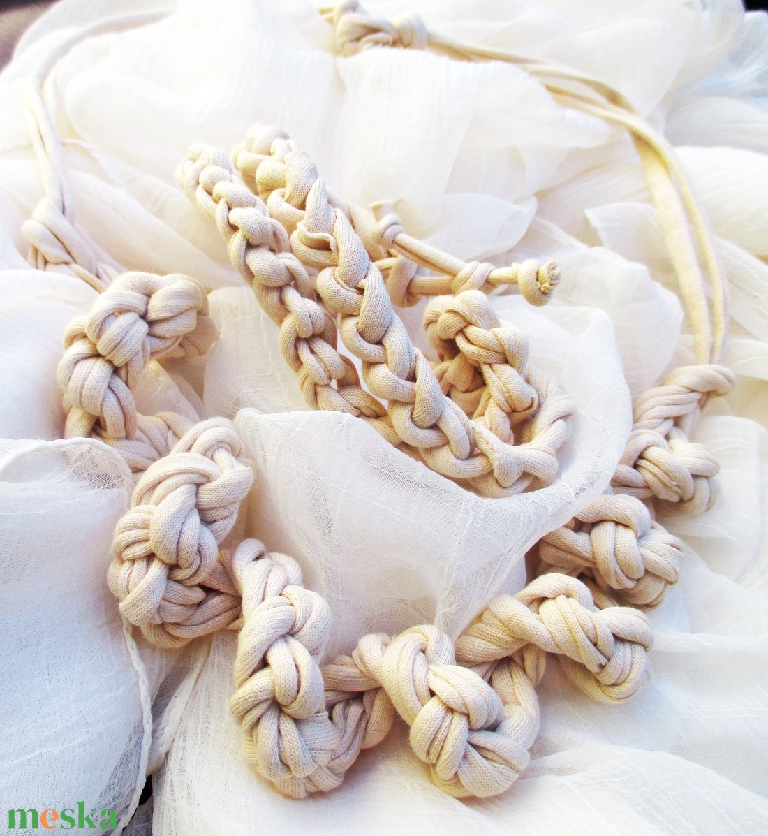 Beige  romantika - ékszer - ékszerszett - Meska.hu