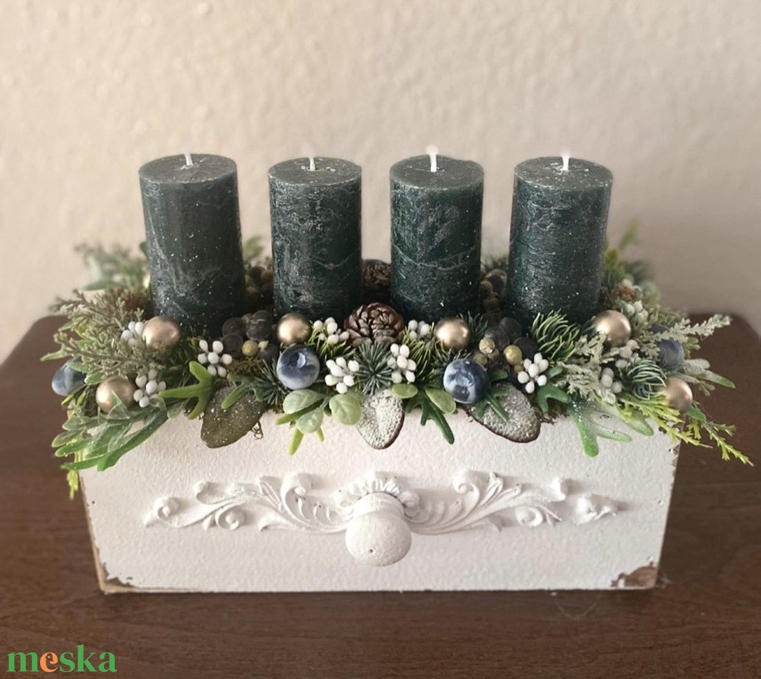 Adventi koszorú - karácsony - adventi díszek - adventi koszorú - Meska.hu