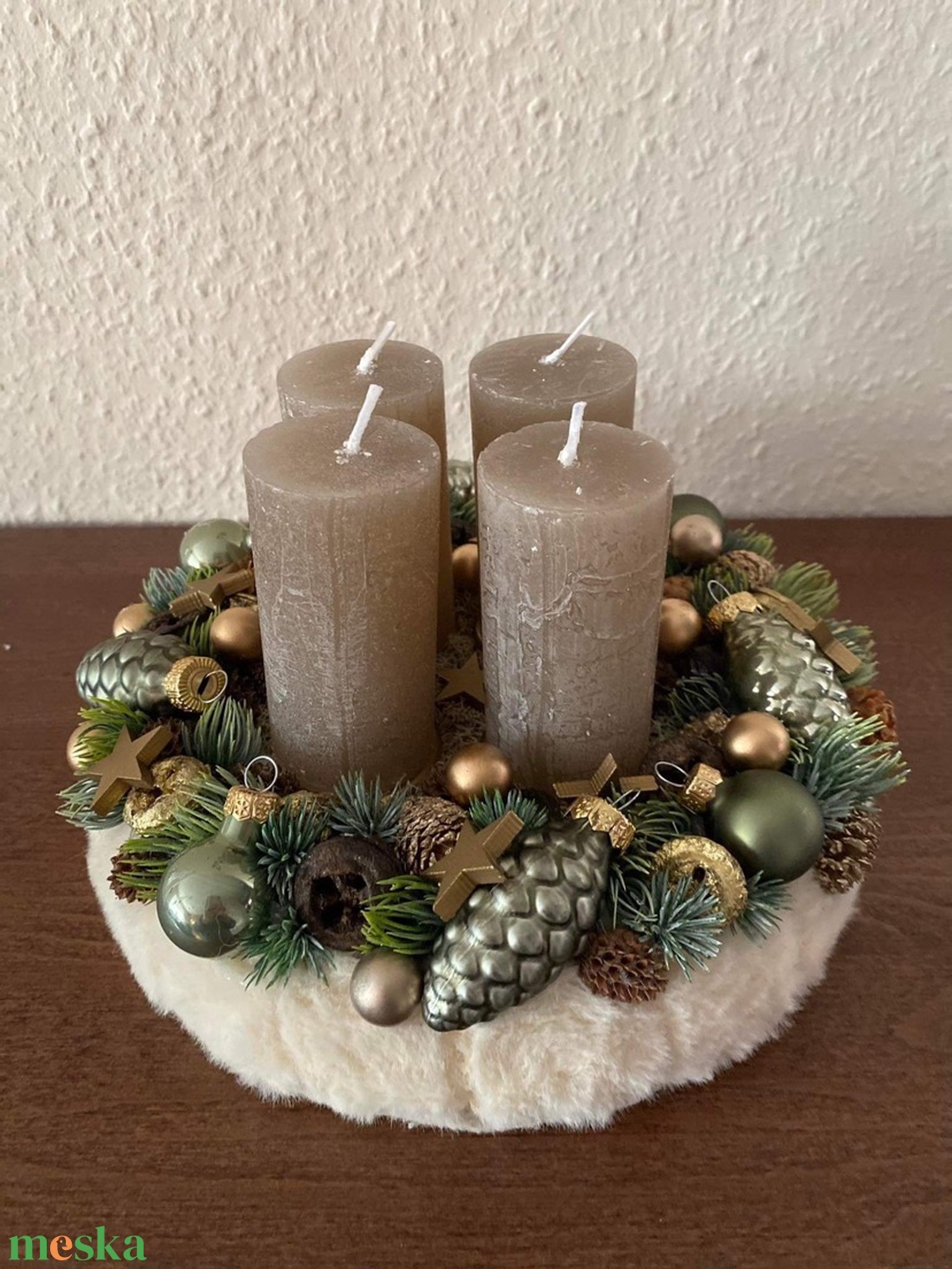 Adventi koszorú - karácsony - adventi díszek - adventi koszorú - Meska.hu