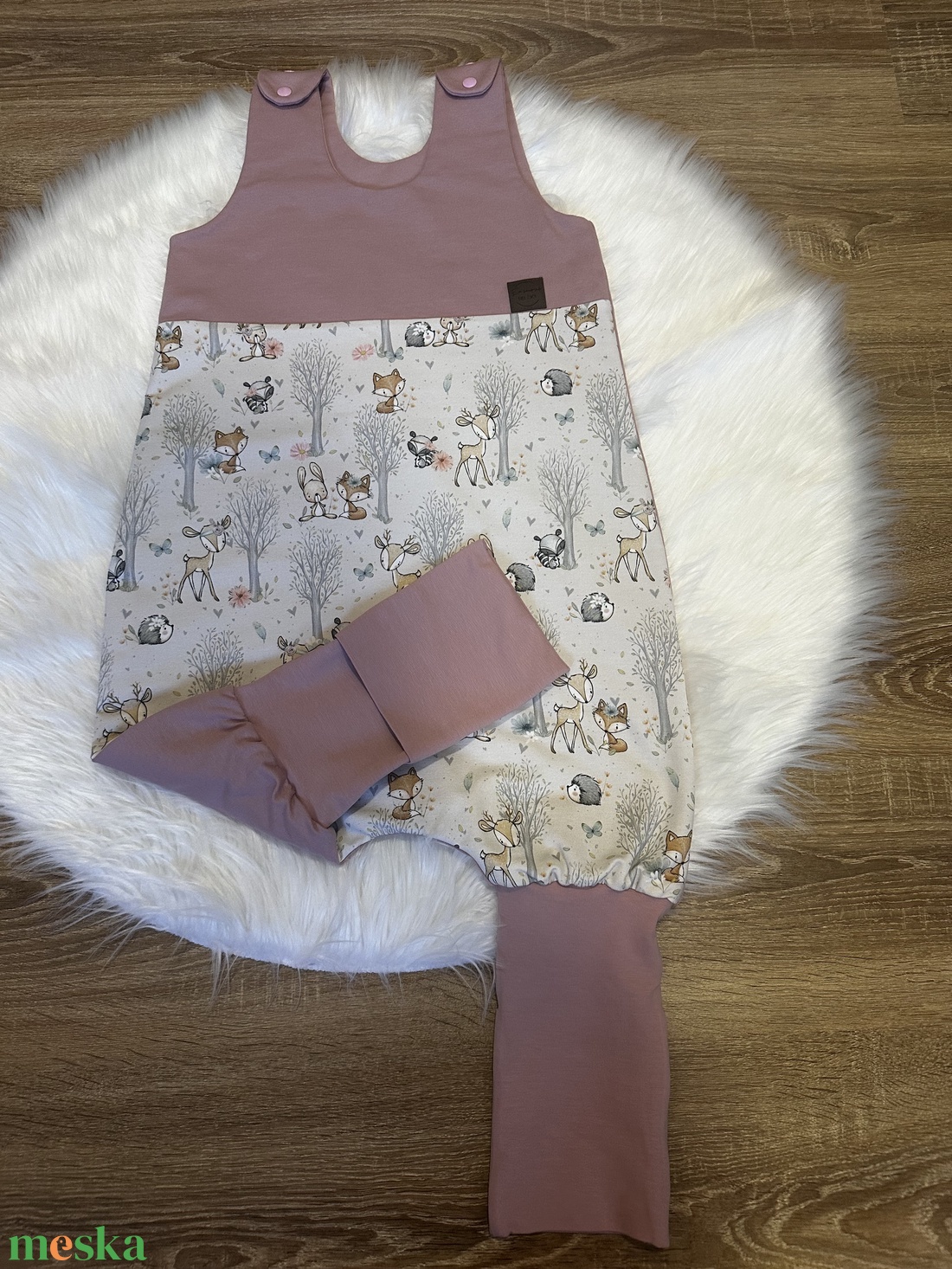 Erdei állatkás tippegő hálózsák � 98-as méret - baba - mama - babaruházat - baba hálózsák, bundazsák - Meska.hu