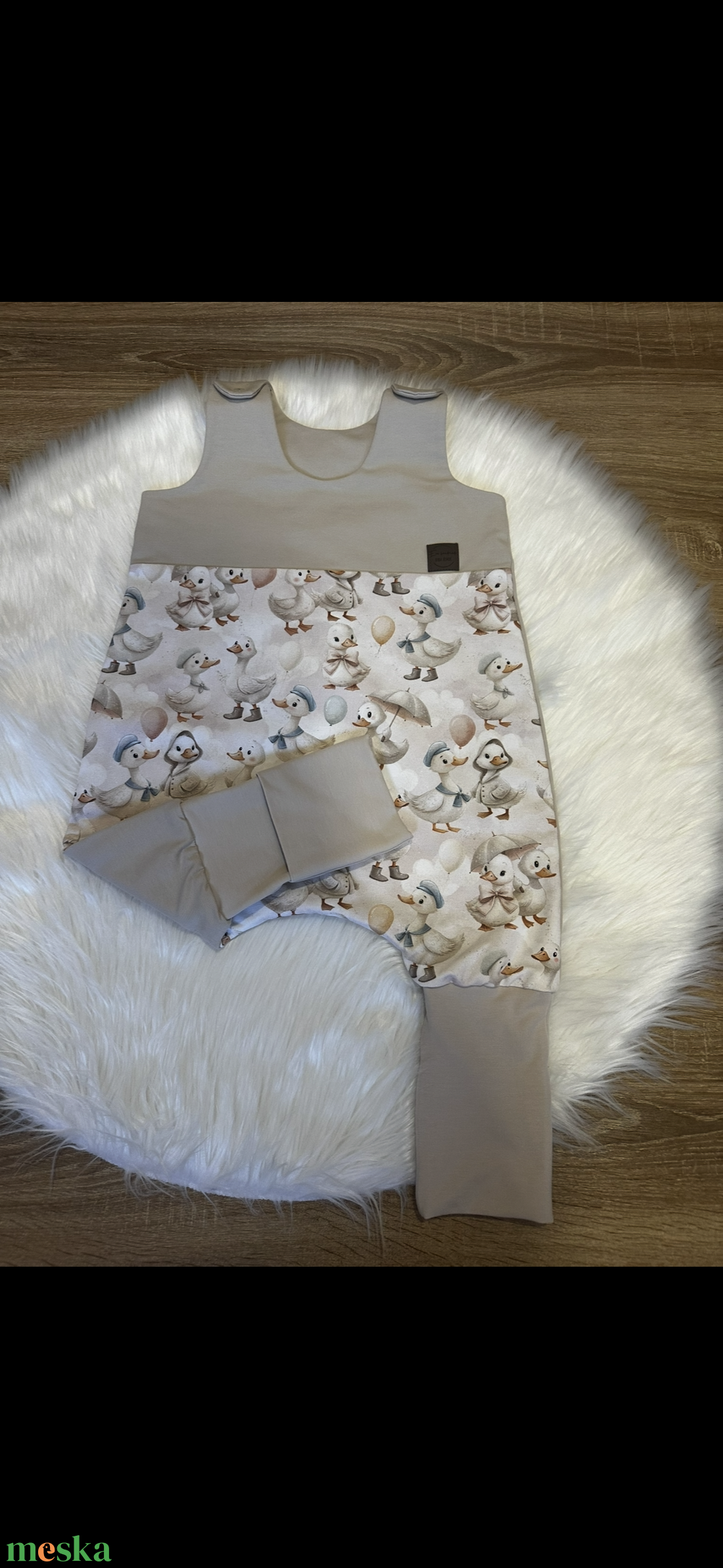 Libás tipegő hálózsák � Dupla rétegű futter, kamáslis lábrésszel (86-os méret) - baba - mama - babaruházat - baba hálózsák, bundazsák - Meska.hu