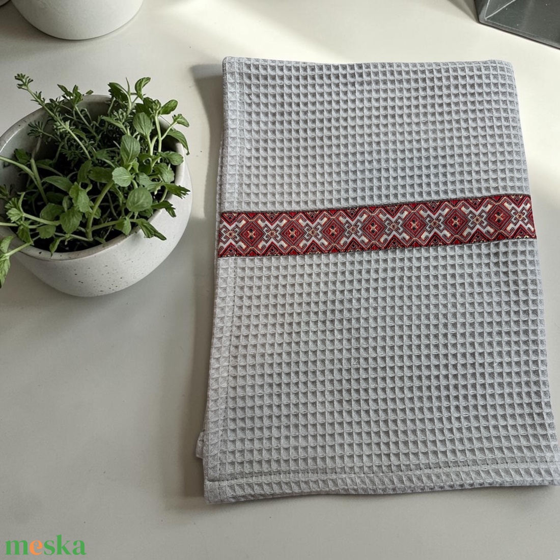 Hagyományőrző mintás darázsanyag konyharuha � 60x40 cm - otthon & életmód - konyhafelszerelés, tálalás - konyhai textil - konyharuha & törlőkendő - Meska.hu