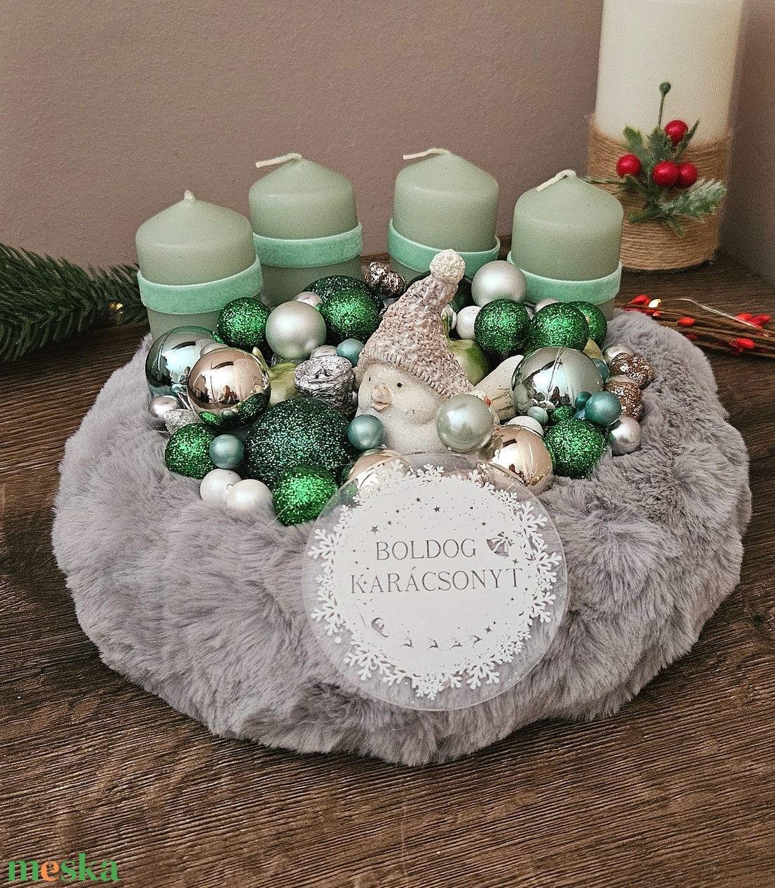 Zöld madárkás adventi koszorú - karácsony - adventi díszek - adventi koszorú - Meska.hu Zöld madárkás adventi koszorú - karácsony - adventi díszek - adventi koszorú - Meska.hu