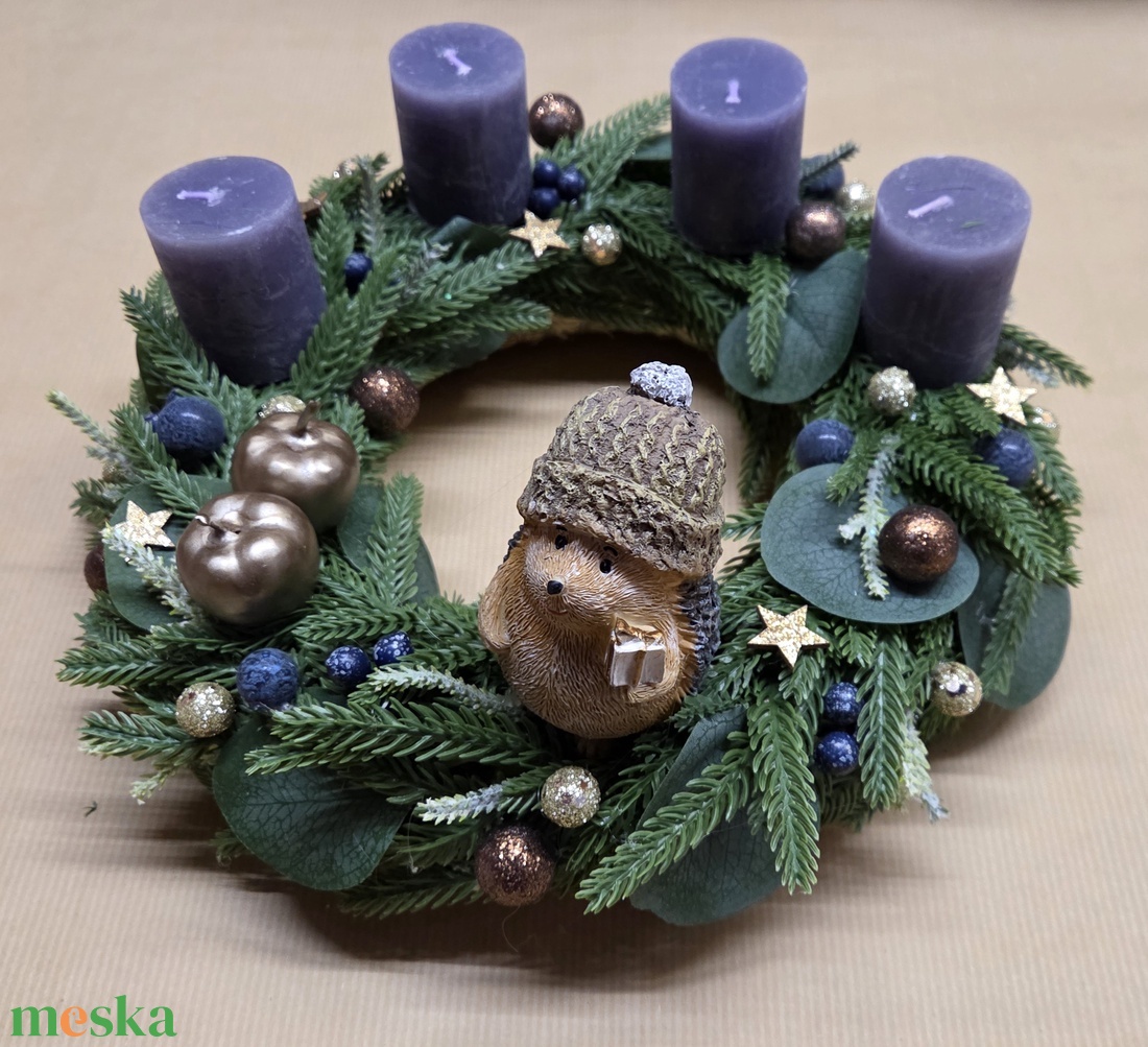 Adventi koszorú- kék - karácsony - adventi díszek - adventi koszorú - Meska.hu Adventi koszorú- kék - karácsony - adventi díszek - adventi koszorú - Meska.hu