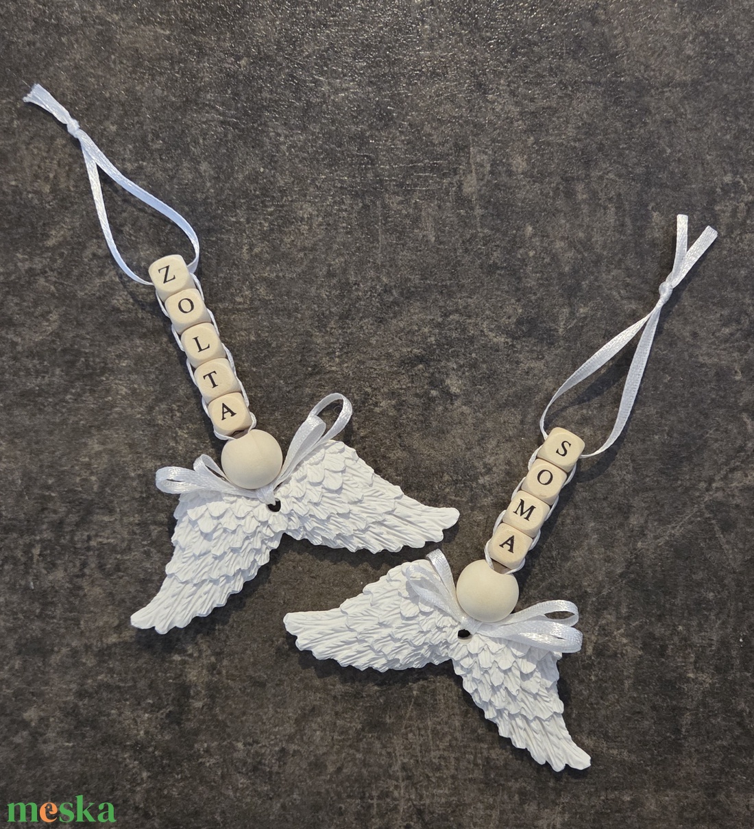 Névre szóló karácsonyfadísz - Angyalszárny  - karácsony - karácsonyi lakásdekoráció - karácsonyfadíszek - Meska.hu Névre szóló karácsonyfadísz - Angyalszárny  - karácsony - karácsonyi lakásdekoráció - karácsonyfadíszek - Meska.hu