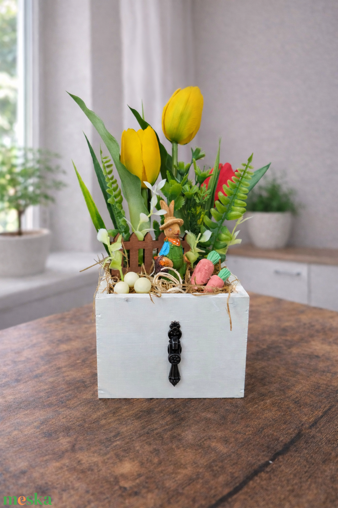 Húsvéti asztaldísz, répás - ünnepi díszek, dekorációk - húsvéti díszek és dekorációk - húsvéti asztaldíszek - Meska.hu