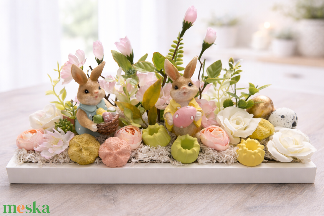 Egyedi húsvéti asztaldísz - ünnepi díszek, dekorációk - húsvéti díszek és dekorációk - húsvéti asztaldíszek - Meska.hu